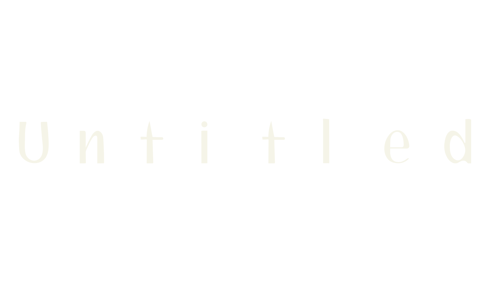 Untitled, display font preview