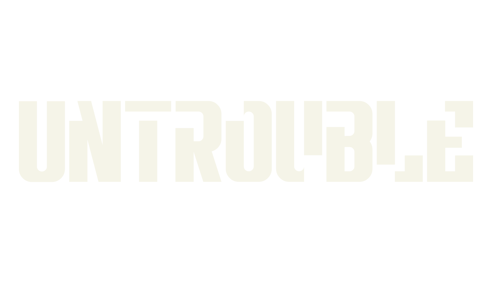 Untrouble, chicano font preview
