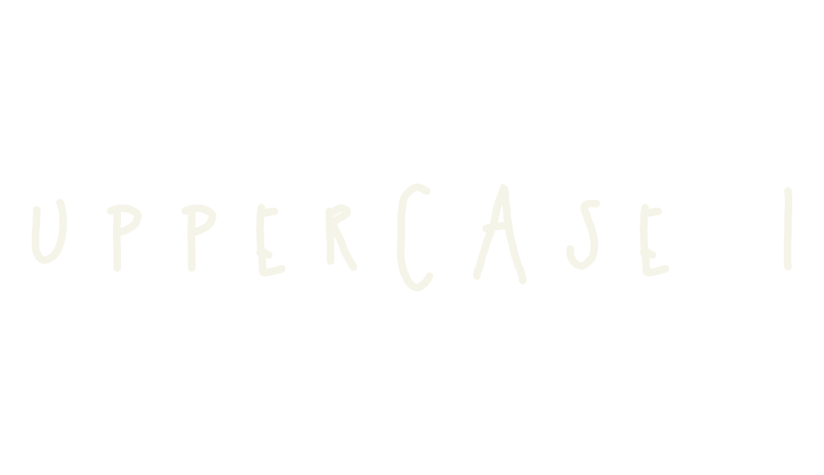 uppercase 1, handwriting font preview