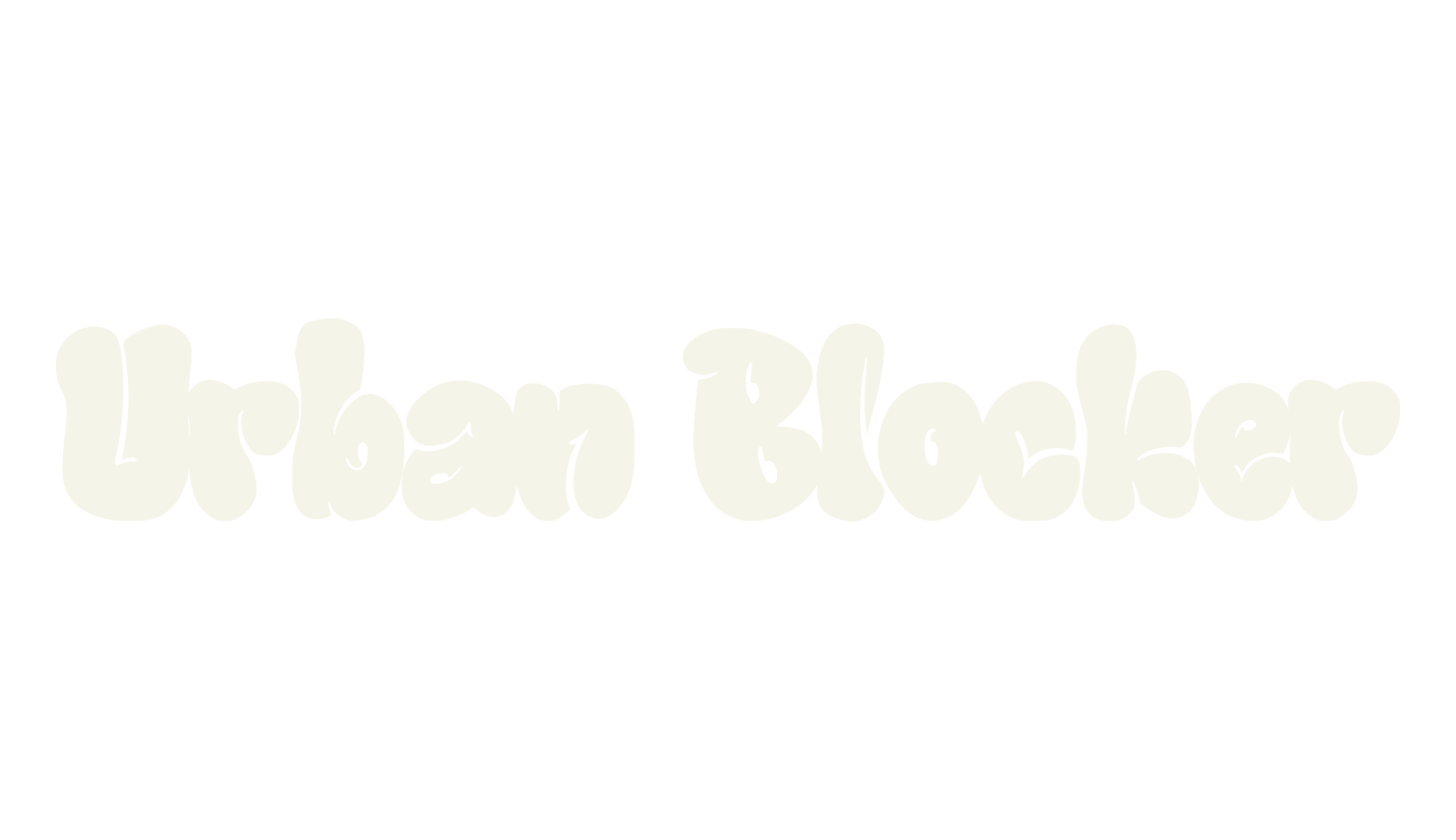 Urban Blocker, handwritten font preview
