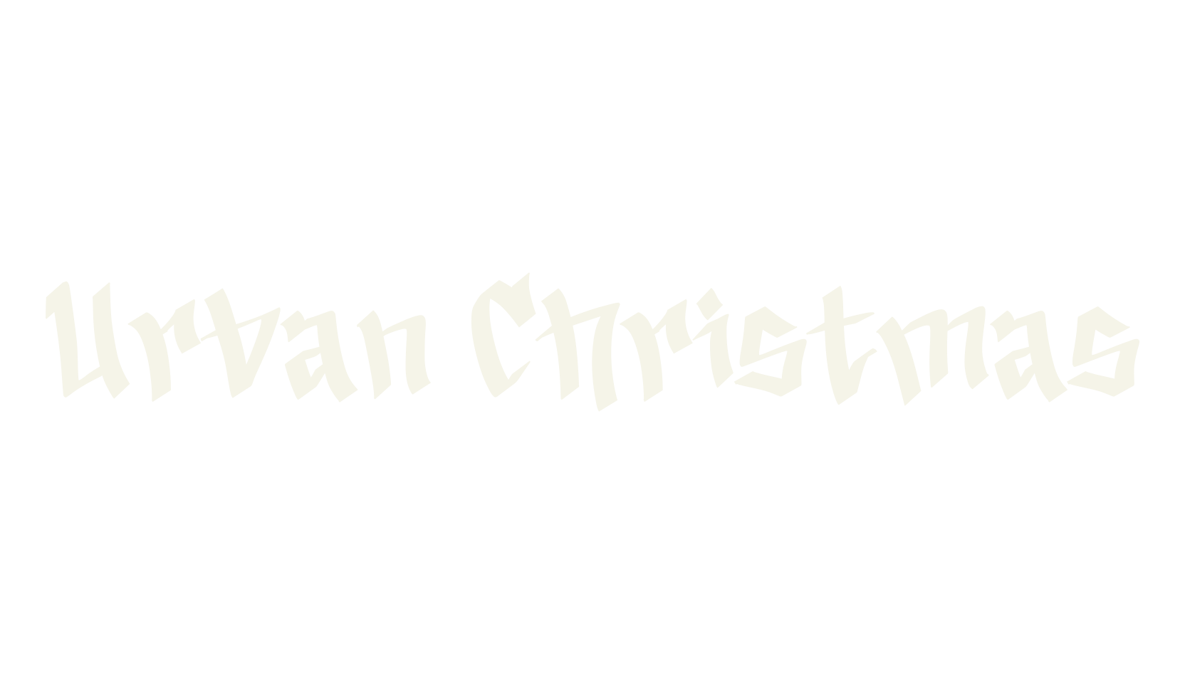 Urban Christmas, christmas font preview