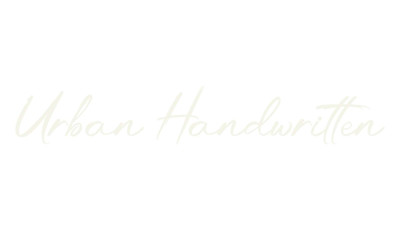 Urban Handwritten, handwriting font preview