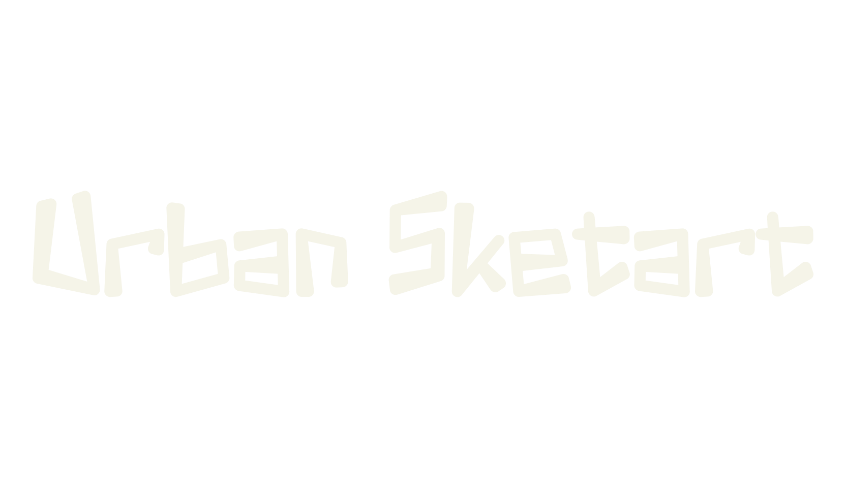 Urban Sketart, handwritten font preview