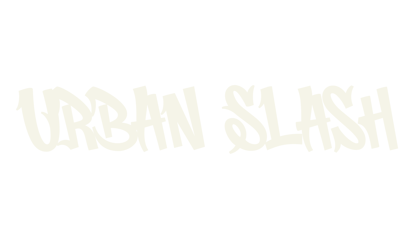 Urban Slash, graffiti font preview