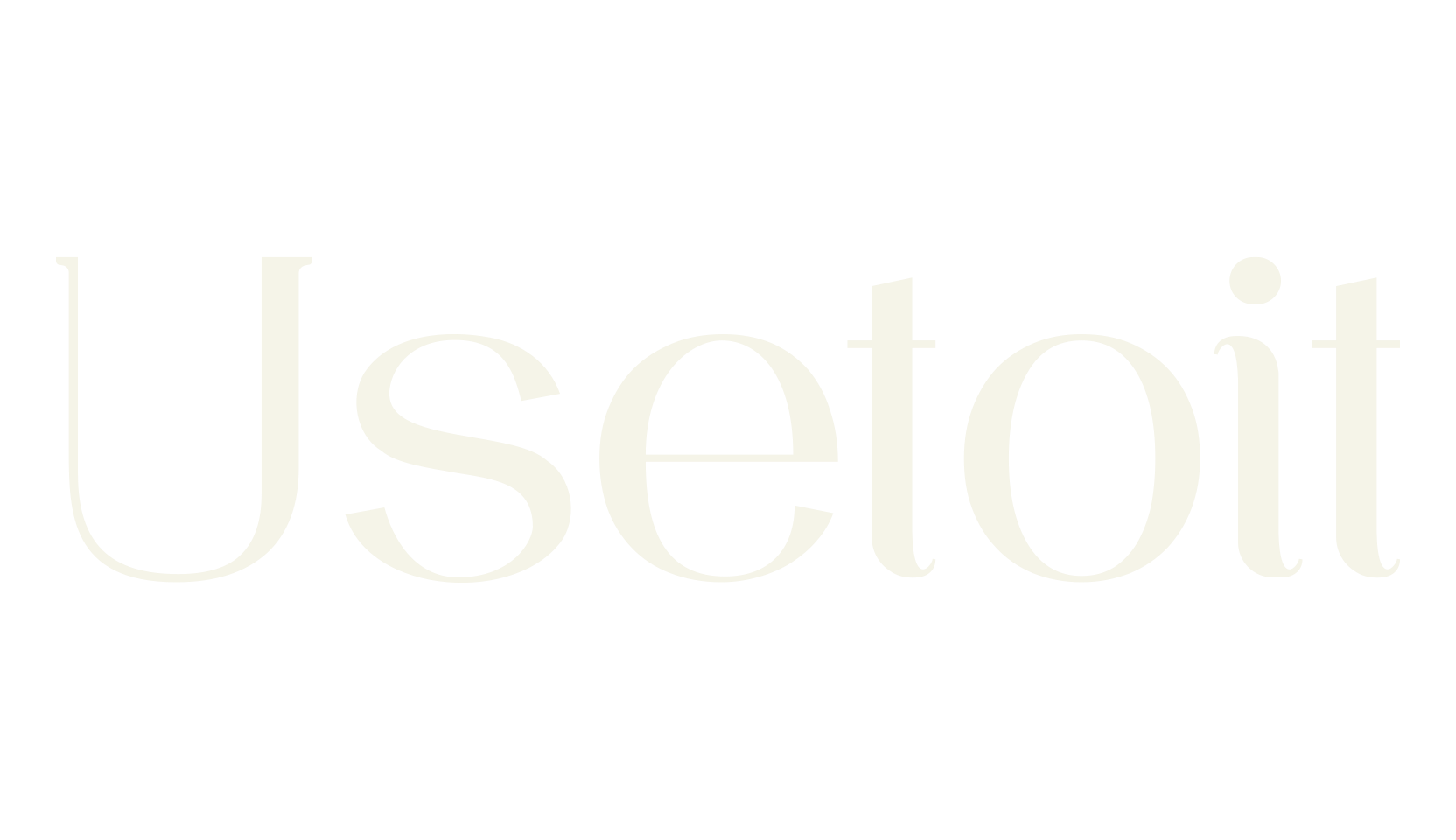 Usetoit, serif font preview