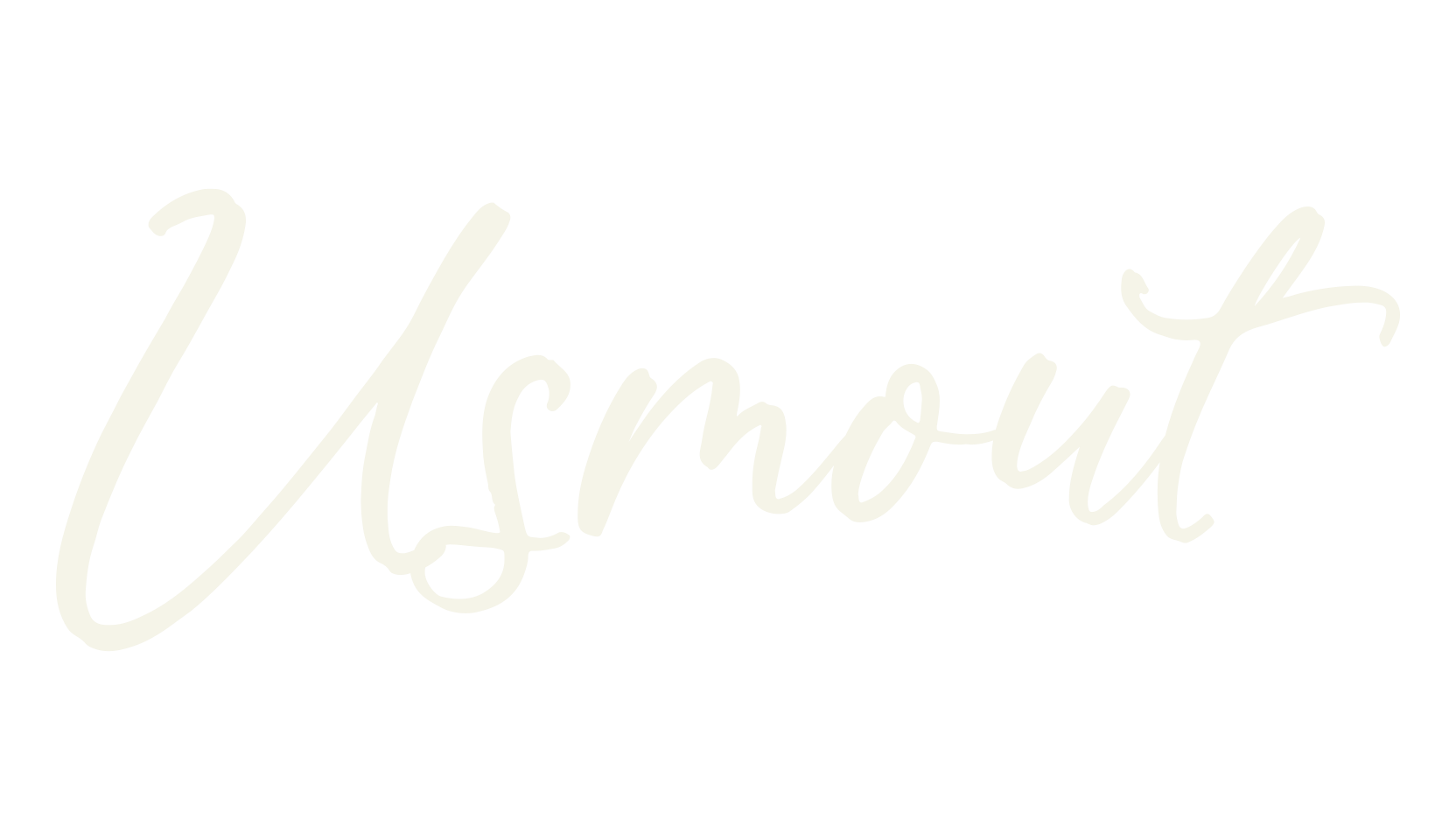 Usmout, script font preview