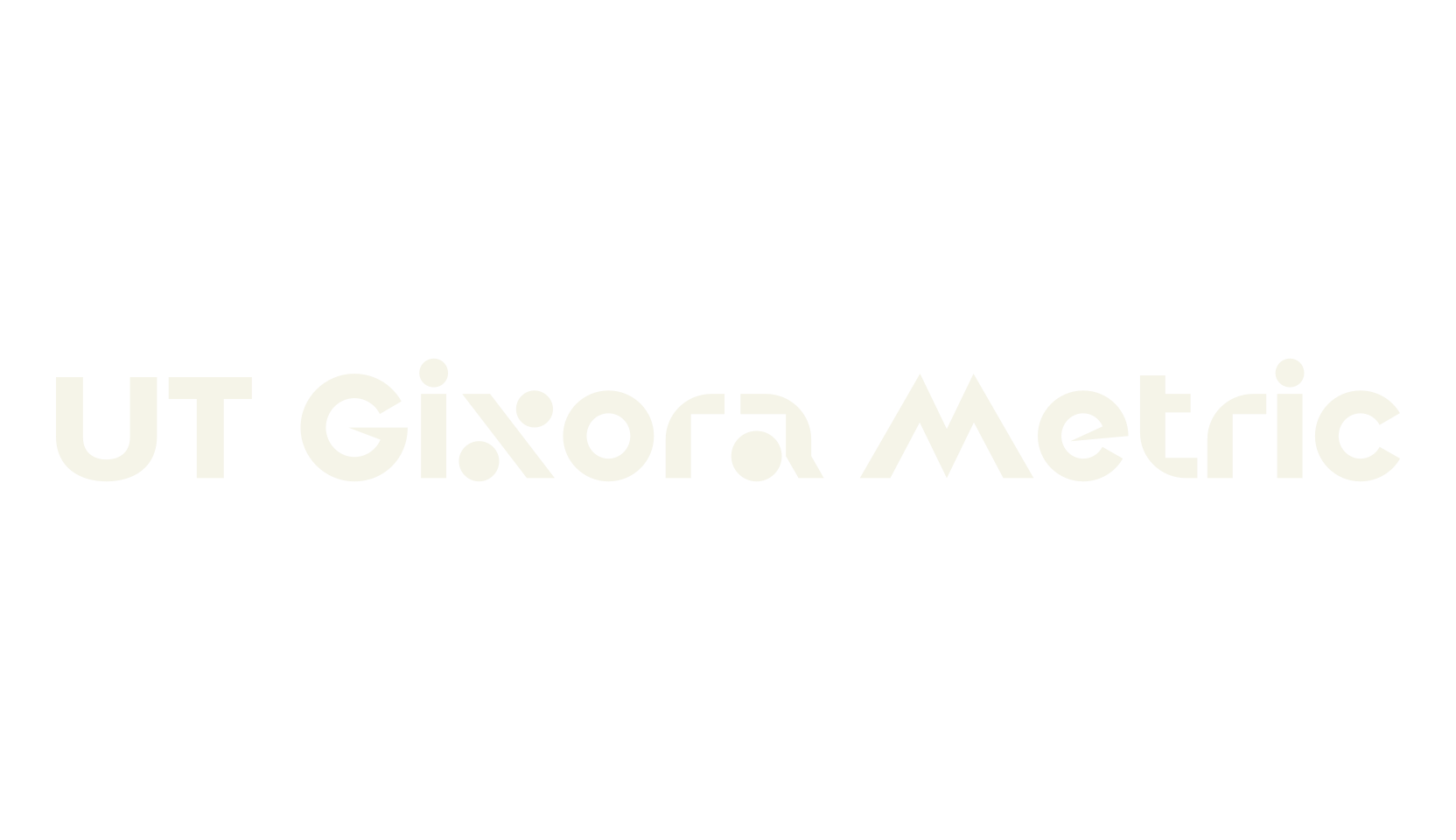 UT Gixora Metric, geometric font preview