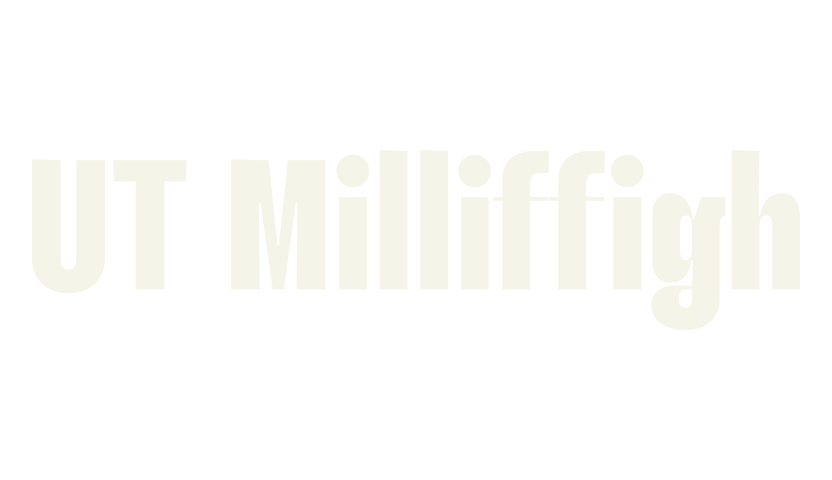 UT Milliffigh, bold font preview