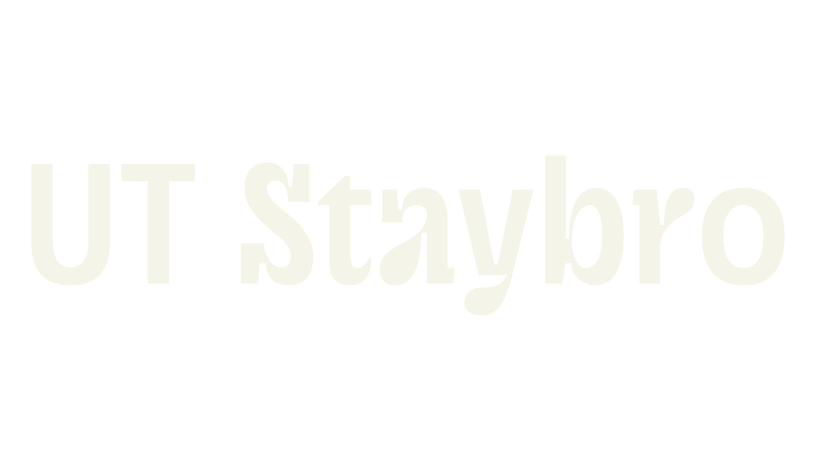 UT Staybro, inktrap font preview