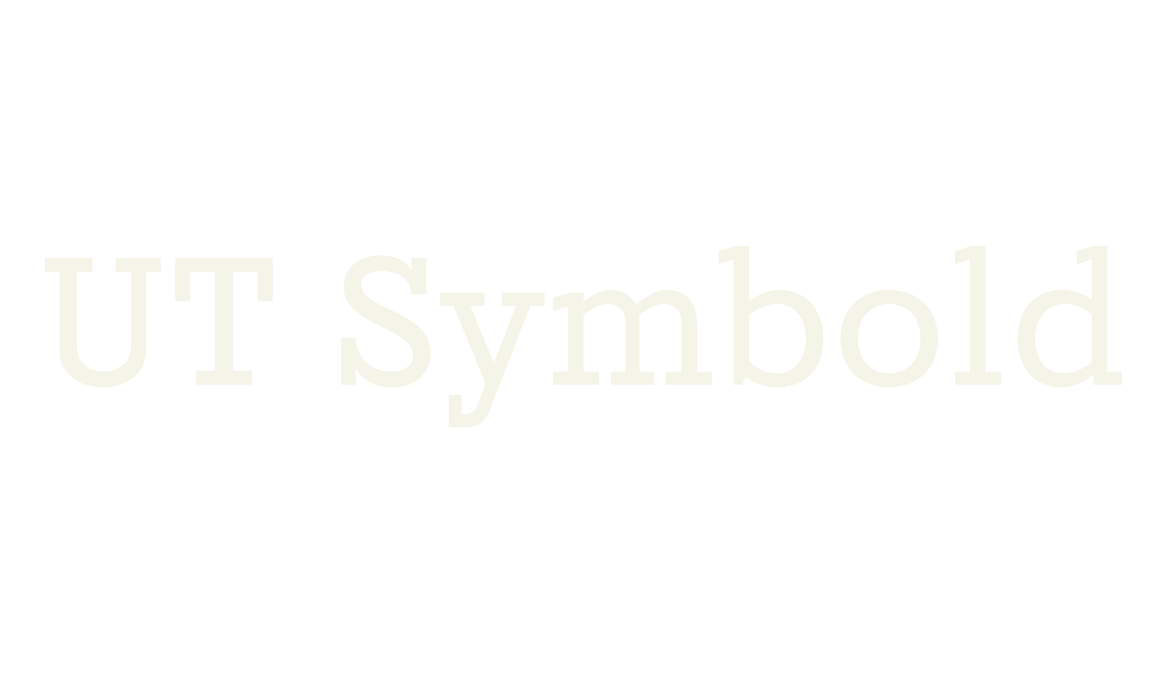 UT Symbold, symbols font preview