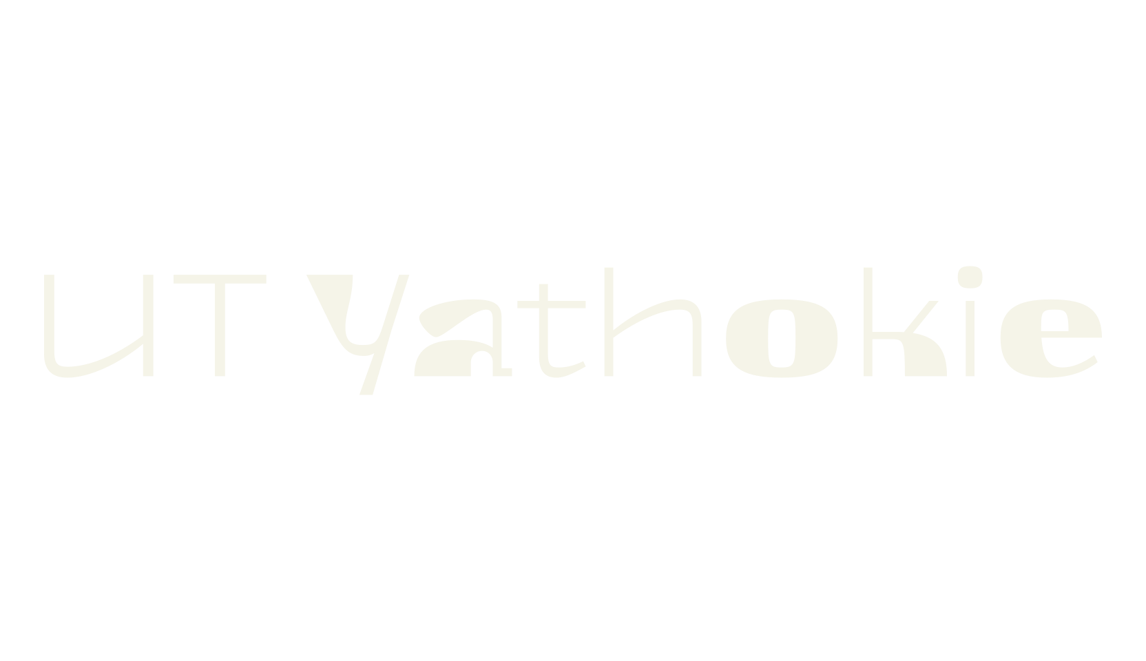 UT Yathokie, lettering font preview