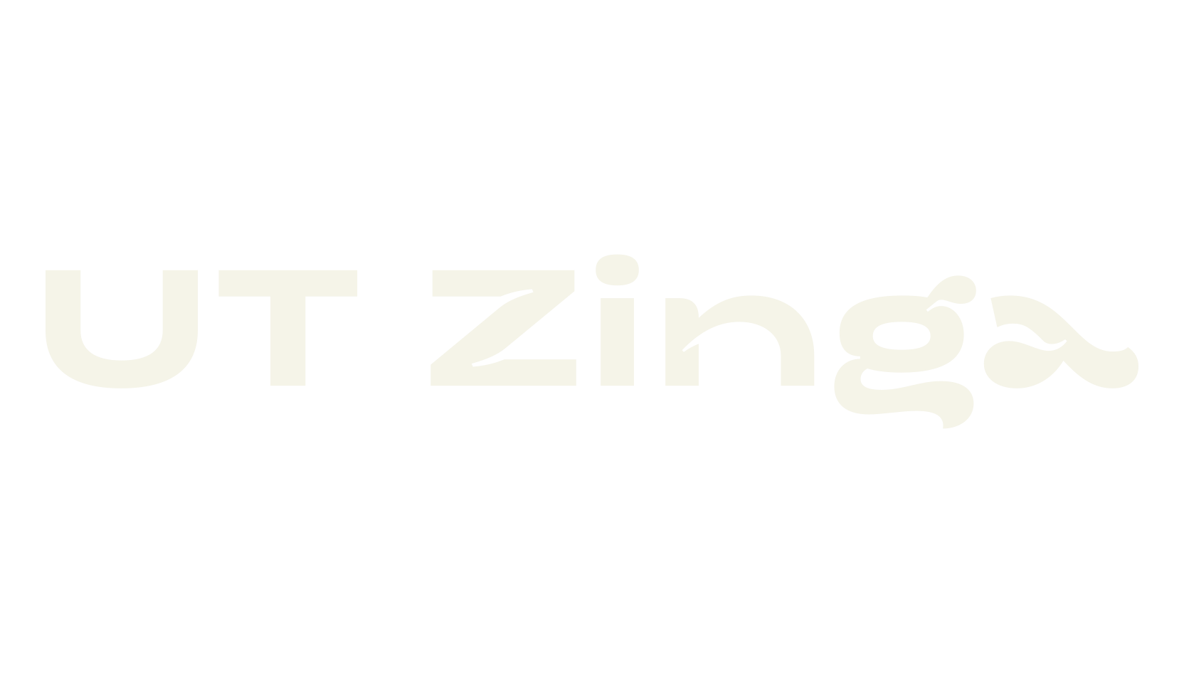 UT Zinga, logo font preview