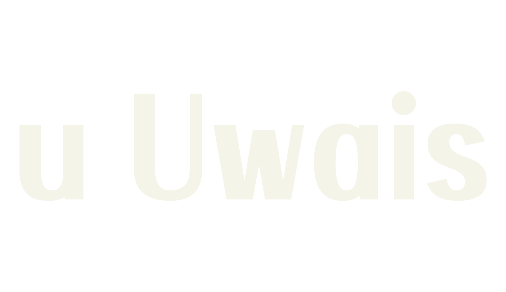 u Uwais, sans font preview