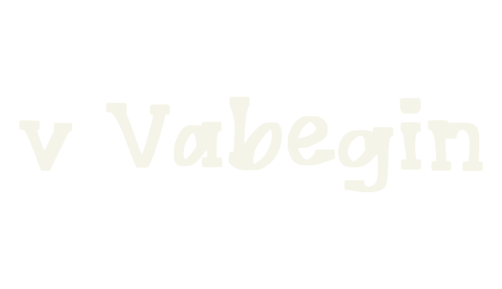 v Vabegin, serif font preview