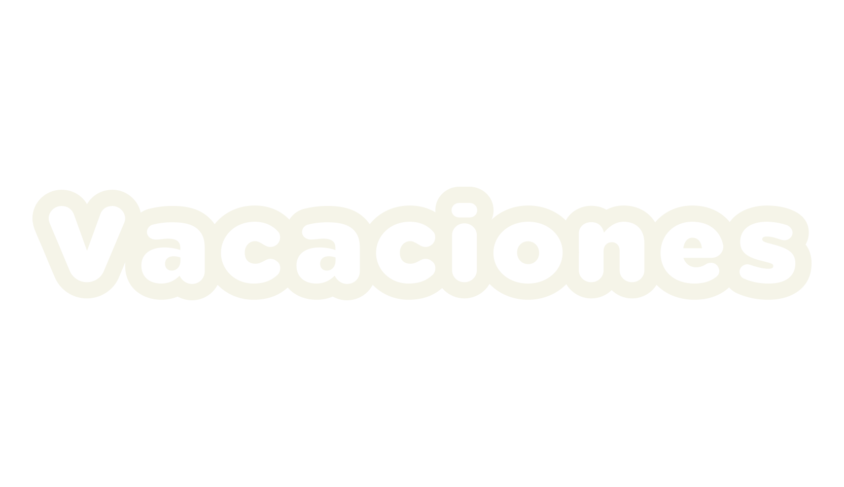 Vacaciones, outline font preview