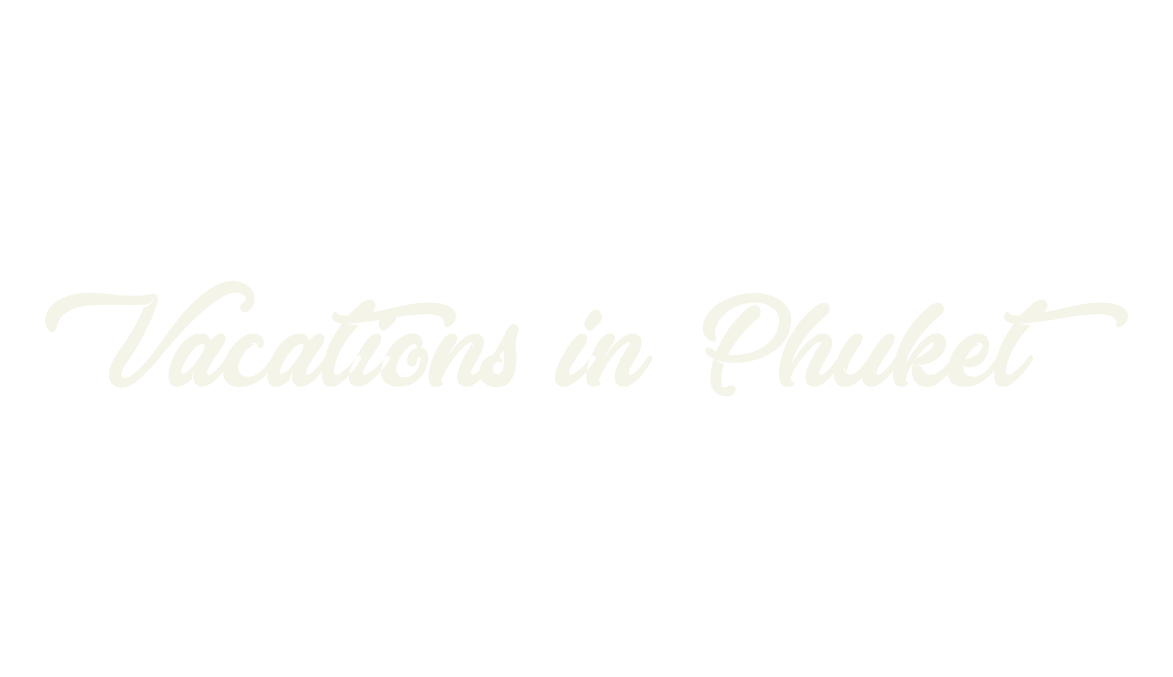 Vacations in Phuket, tattoo font preview