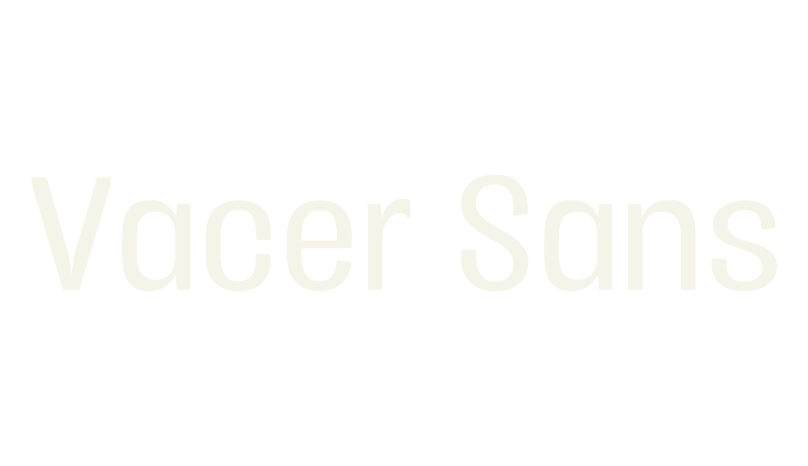 Vacer Sans, sans font preview