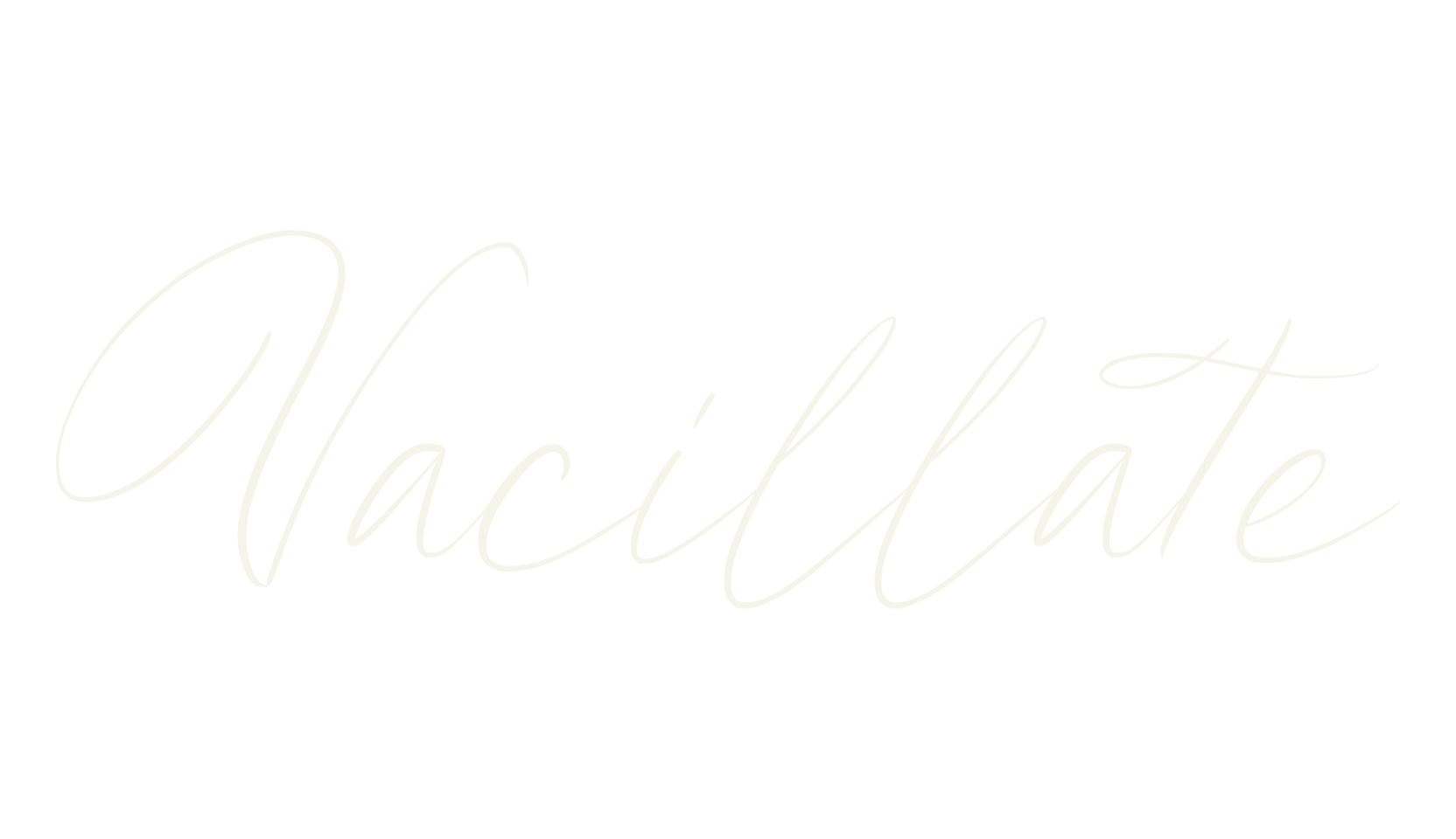 Vacillate, calligraphy font preview