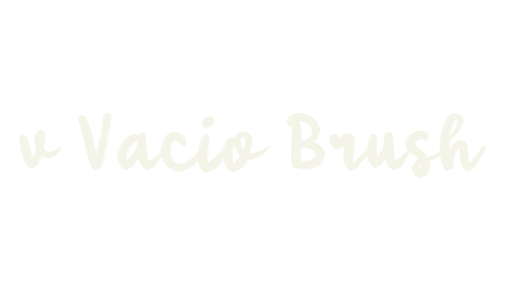 v Vacio Brush, fashion script font preview