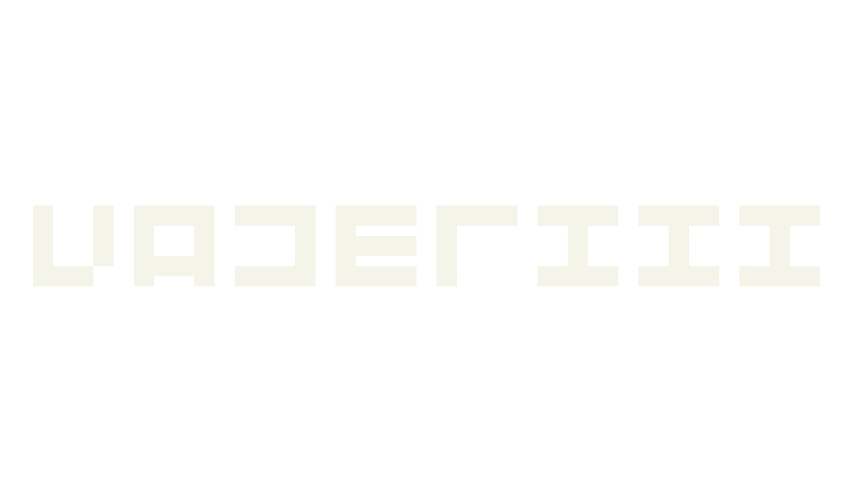 Vaderiii, pixel font preview