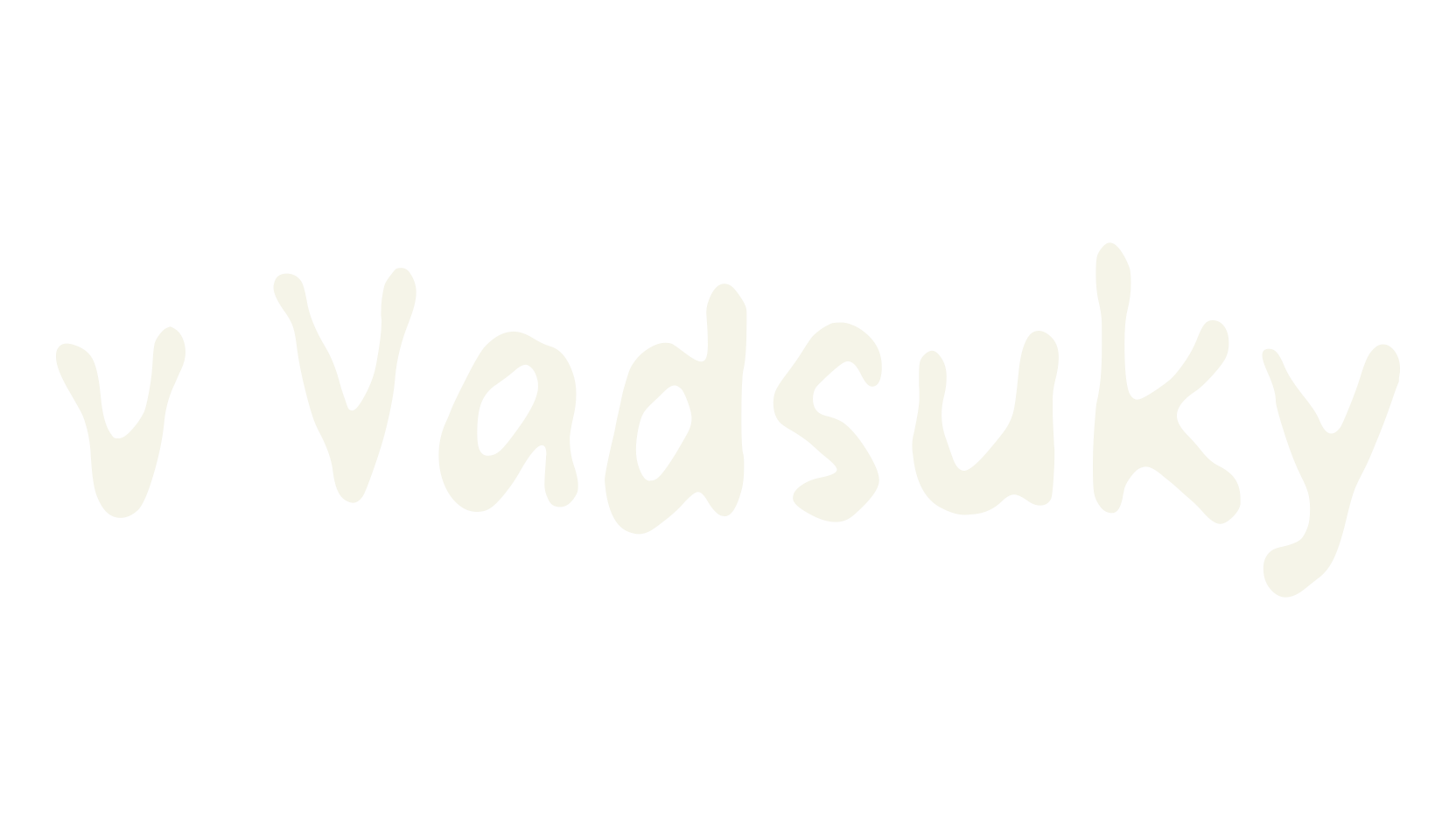v Vadsuky, handwritten font preview