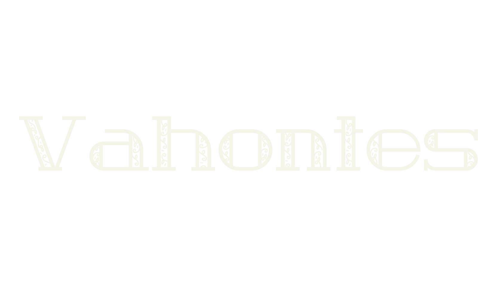 Vahontes, floral font preview