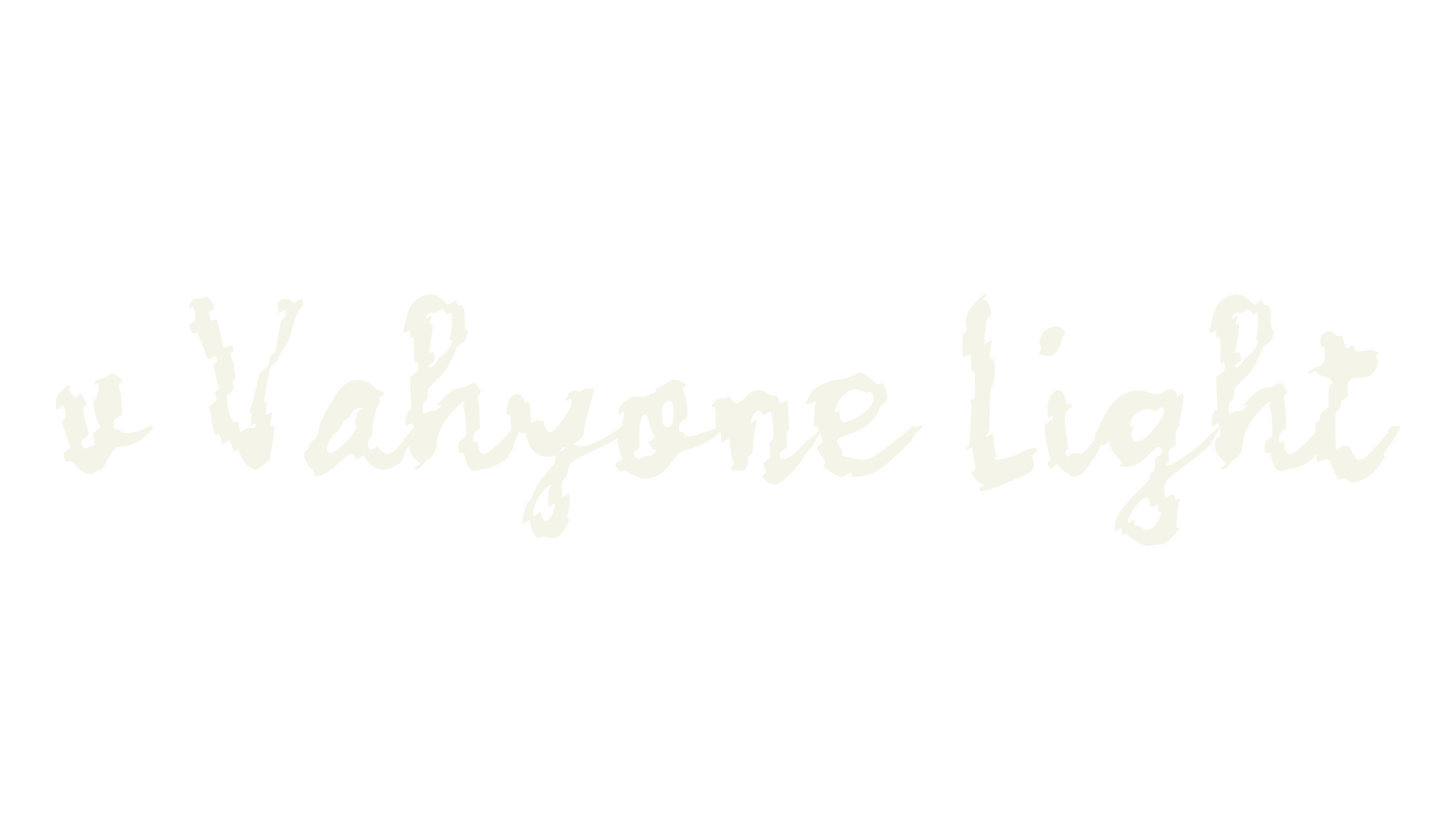 v Vahyone Light, fashion script font preview