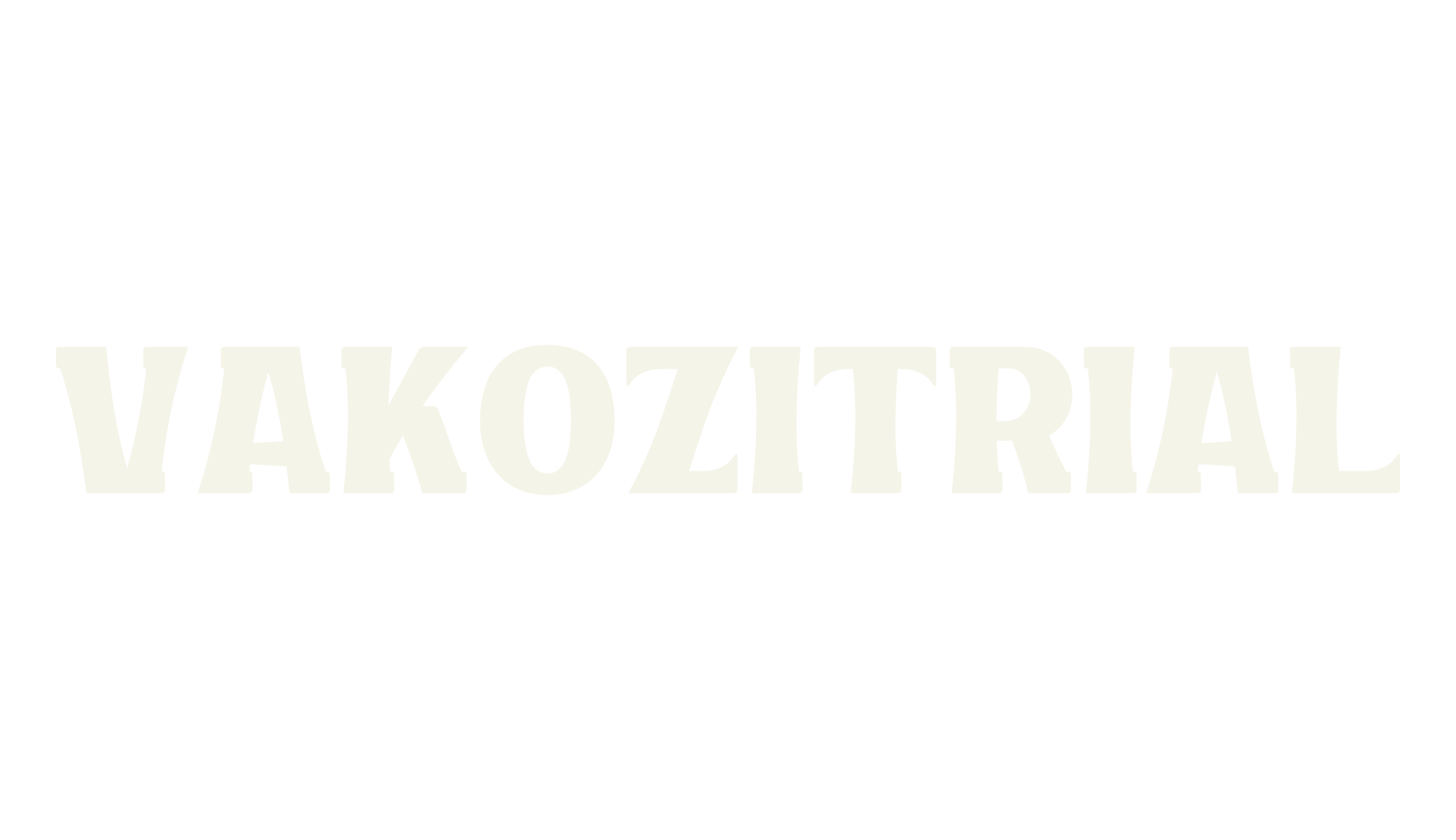 VAKOZITRIAL, 70s font preview