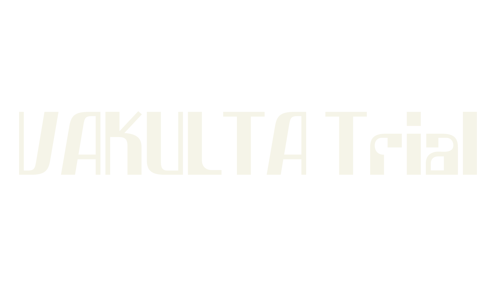VAKULTA Trial, retro font preview