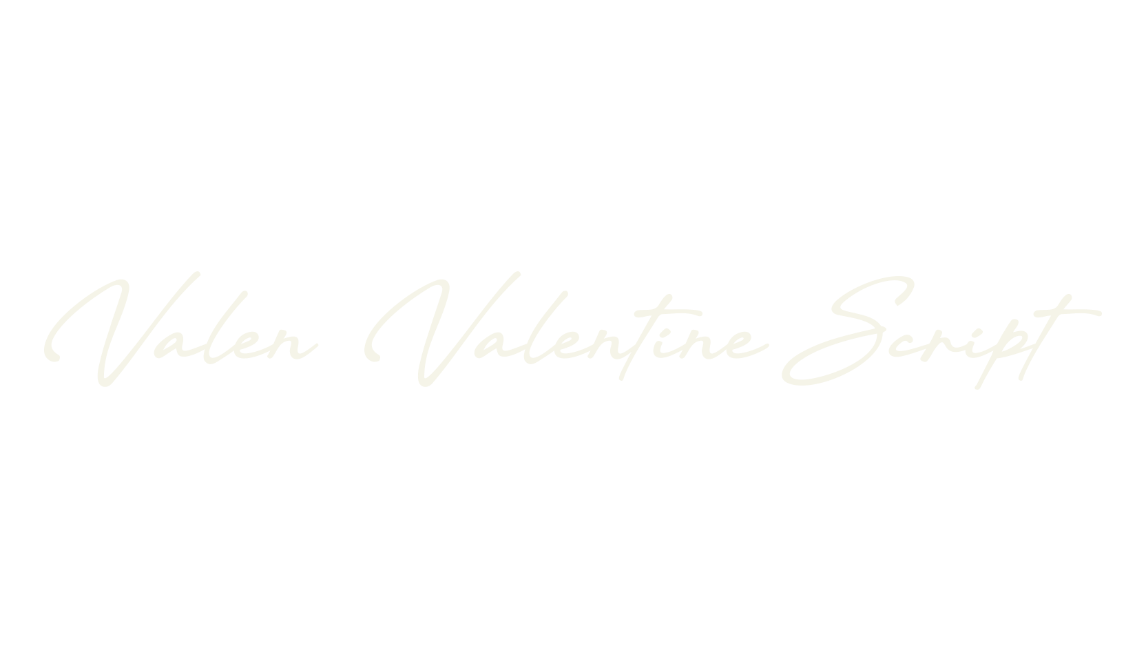 Valen Valentine Script, fashion script font preview