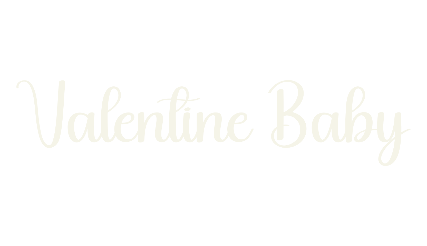 Valentine Baby, calligraphy font preview