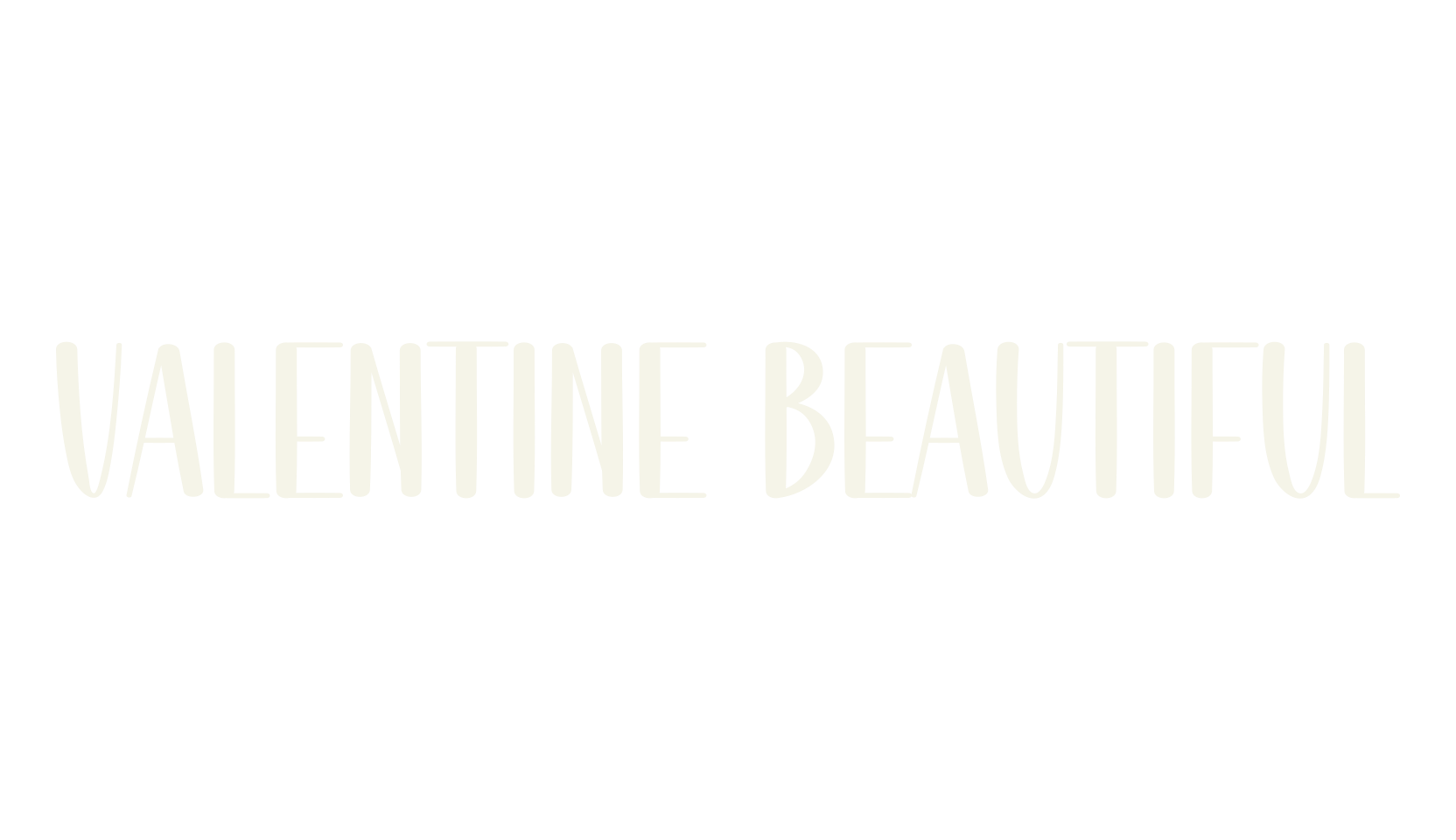 Valentine Beautiful, valentine font preview