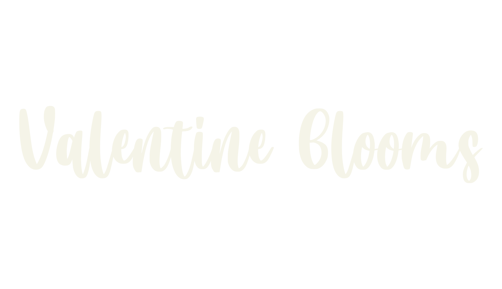 Valentine Blooms, nice font preview