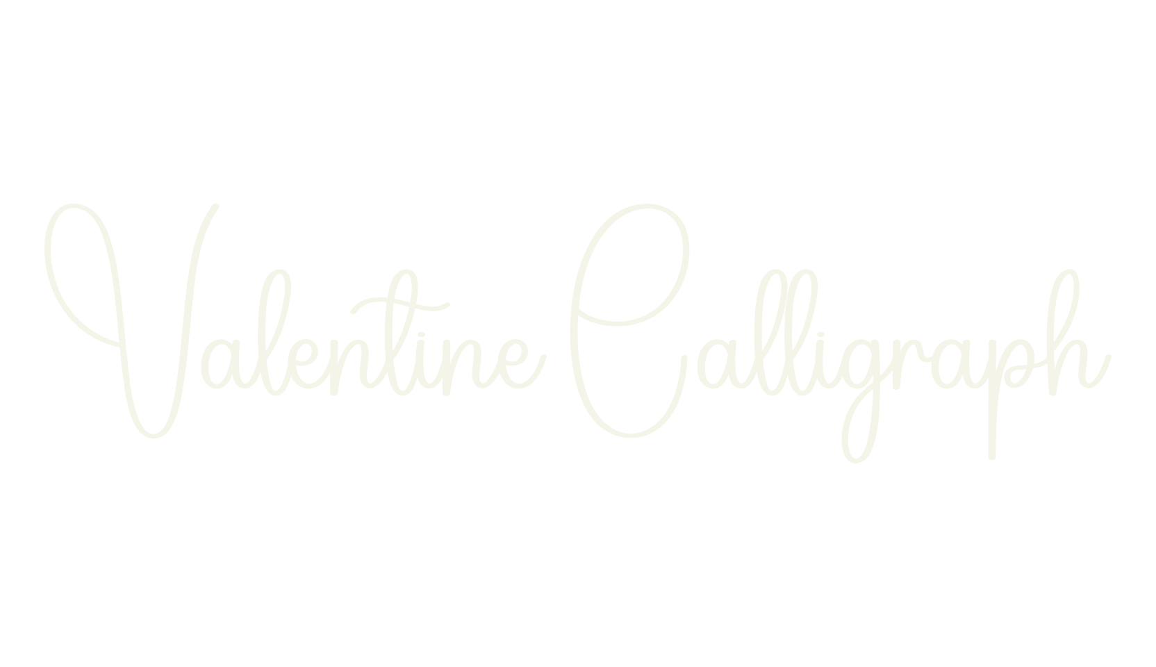 Valentine Calligraph, calligraphy font preview