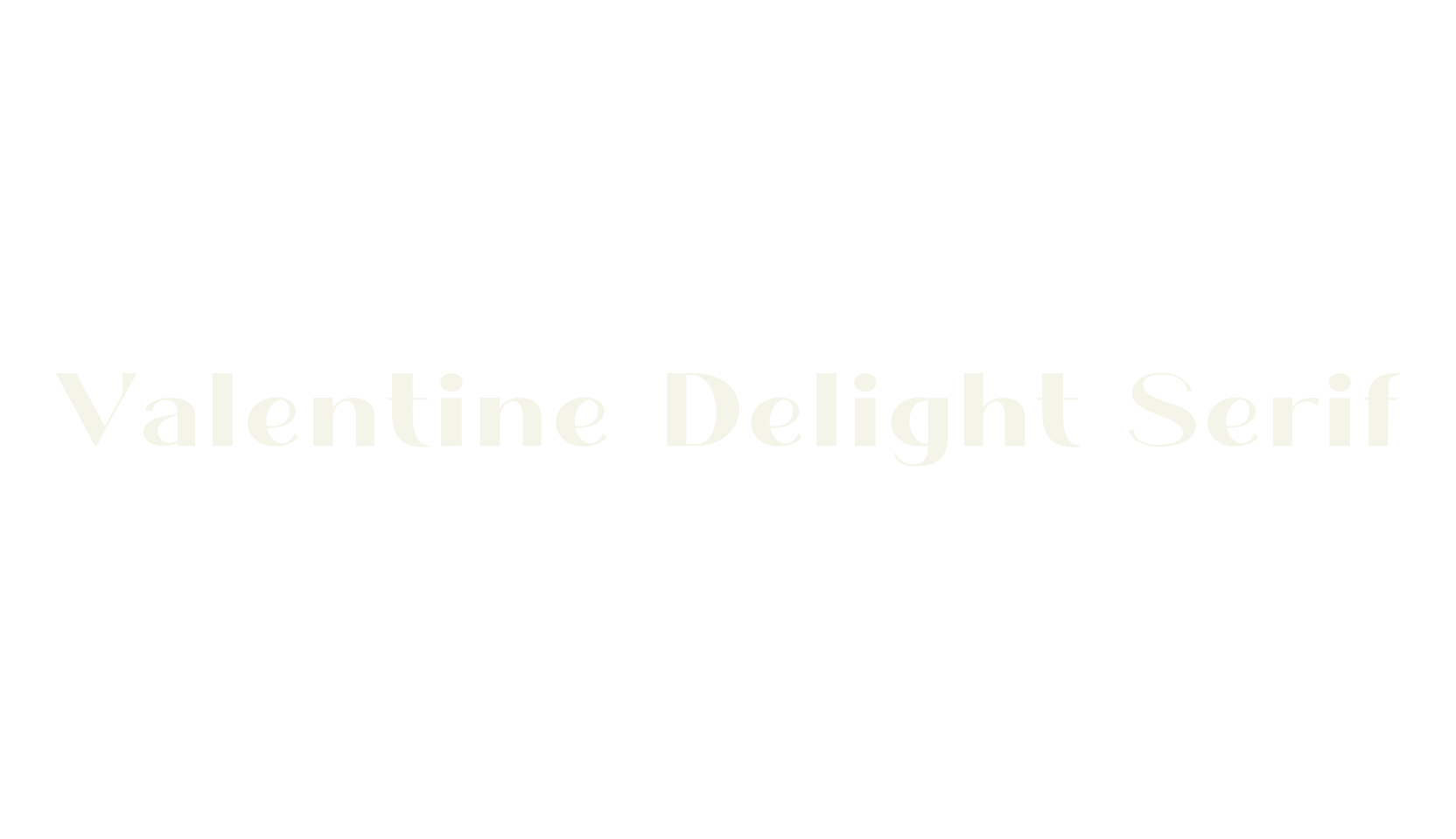 Valentine Delight Serif, serif font preview
