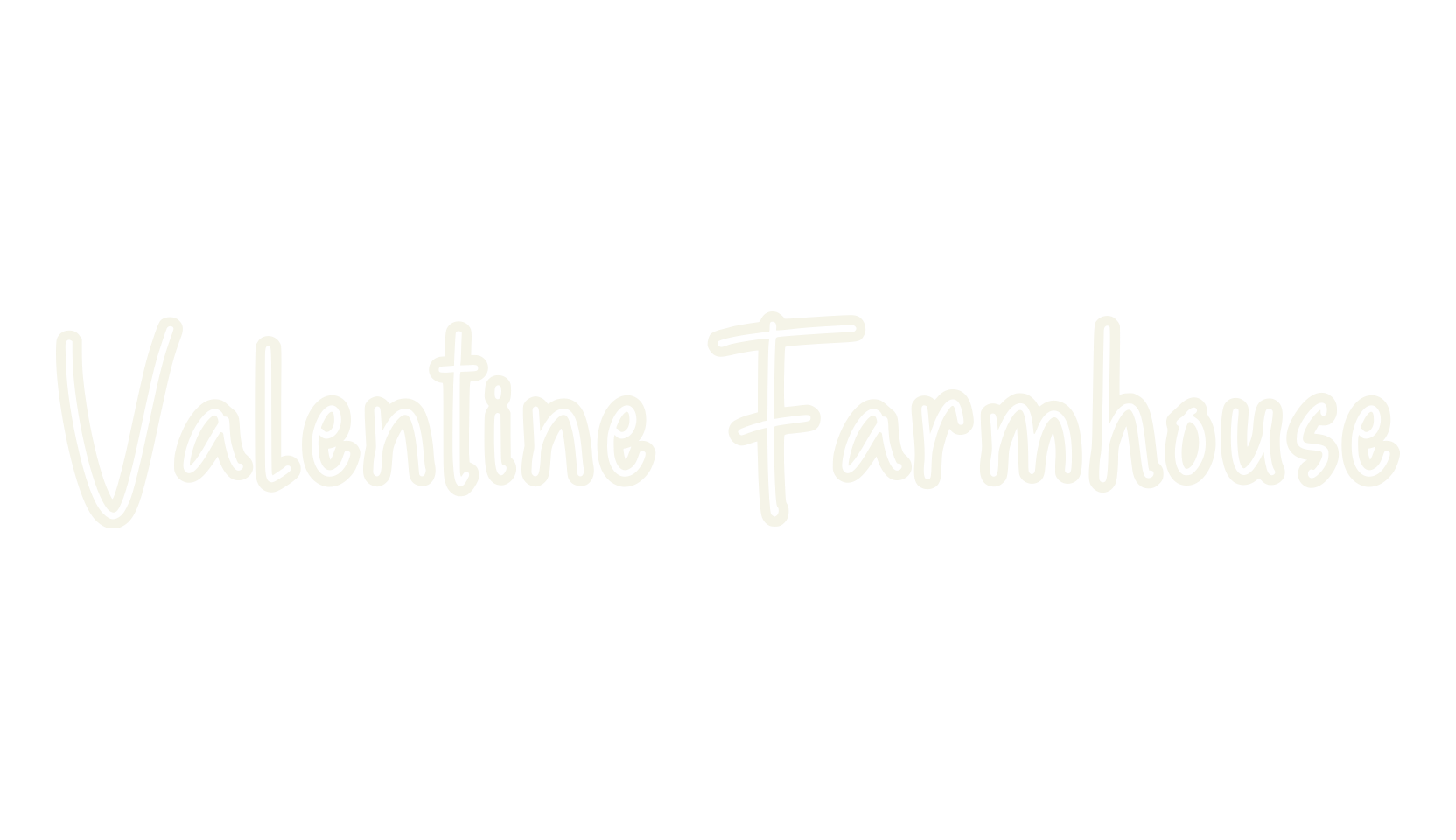 Valentine Farmhouse, lettering font preview