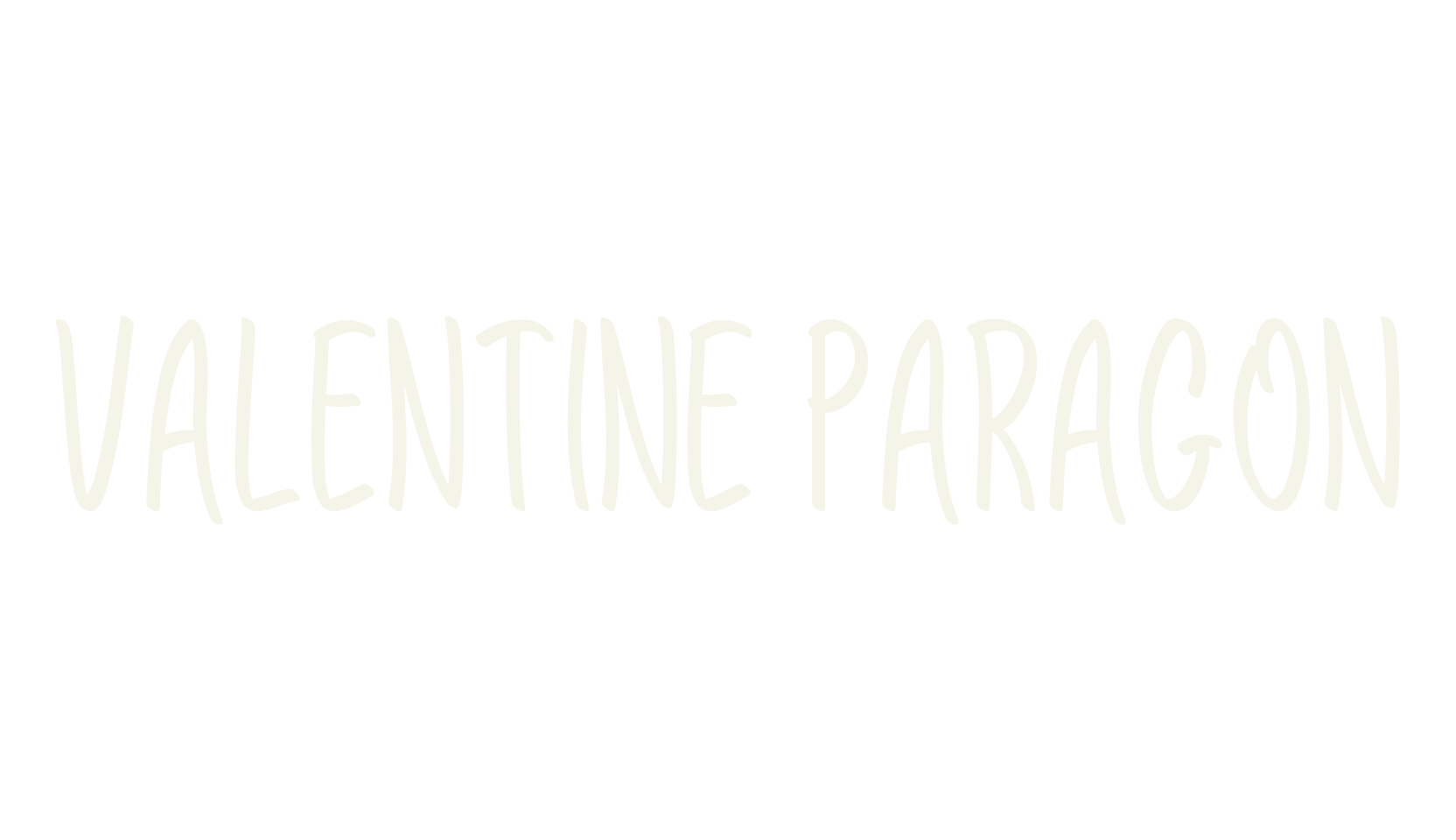 Valentine Paragon, valentine font preview