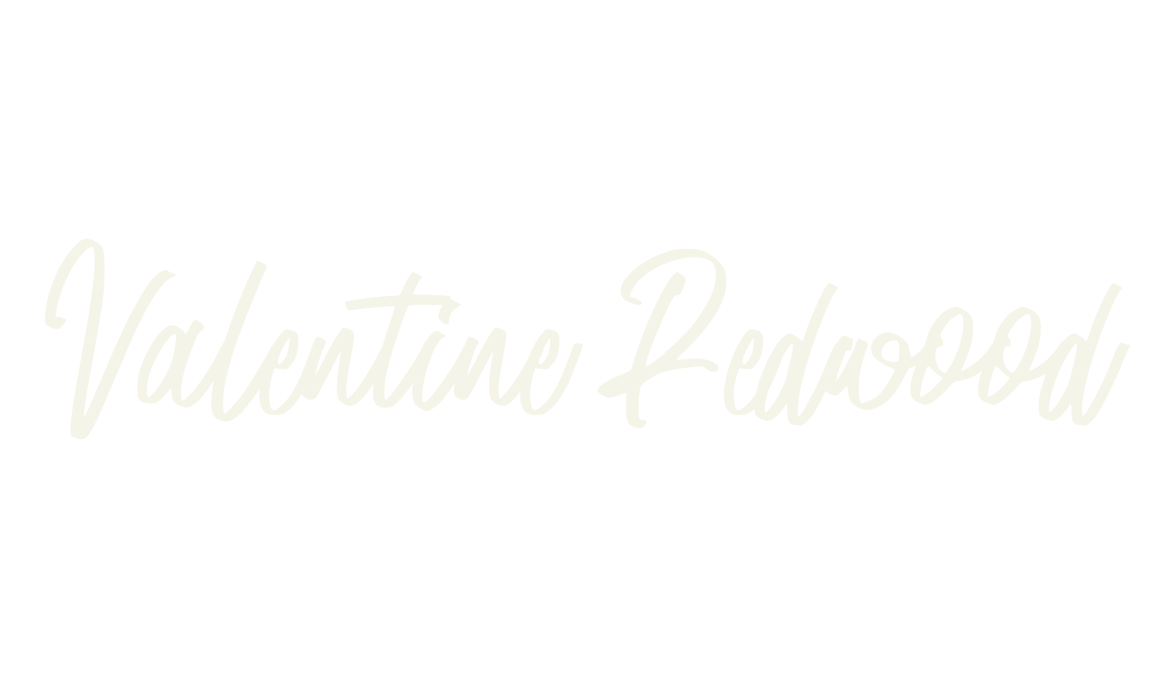 Valentine Redwood, valentine font preview