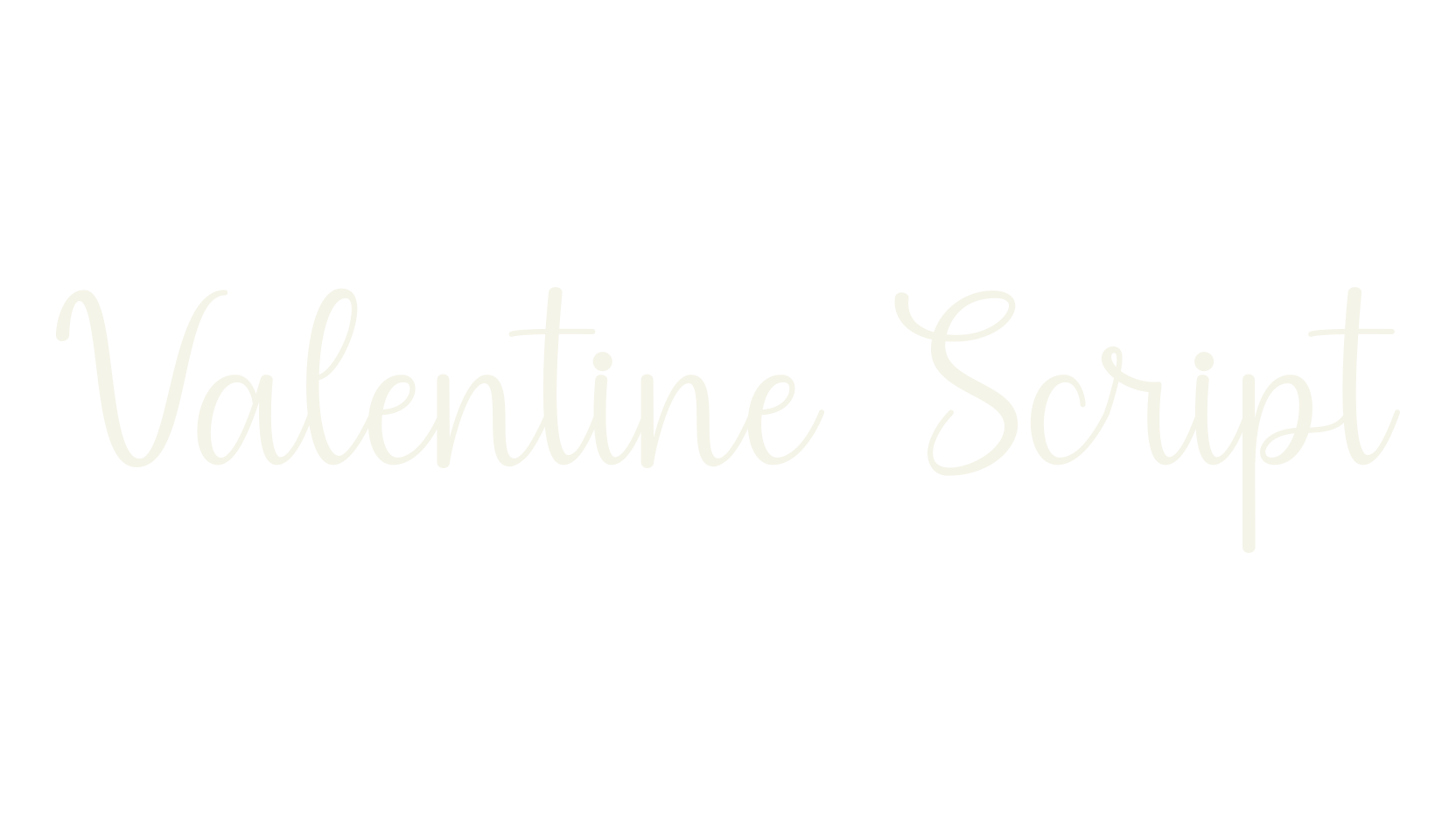 Valentine Script, valentine font preview