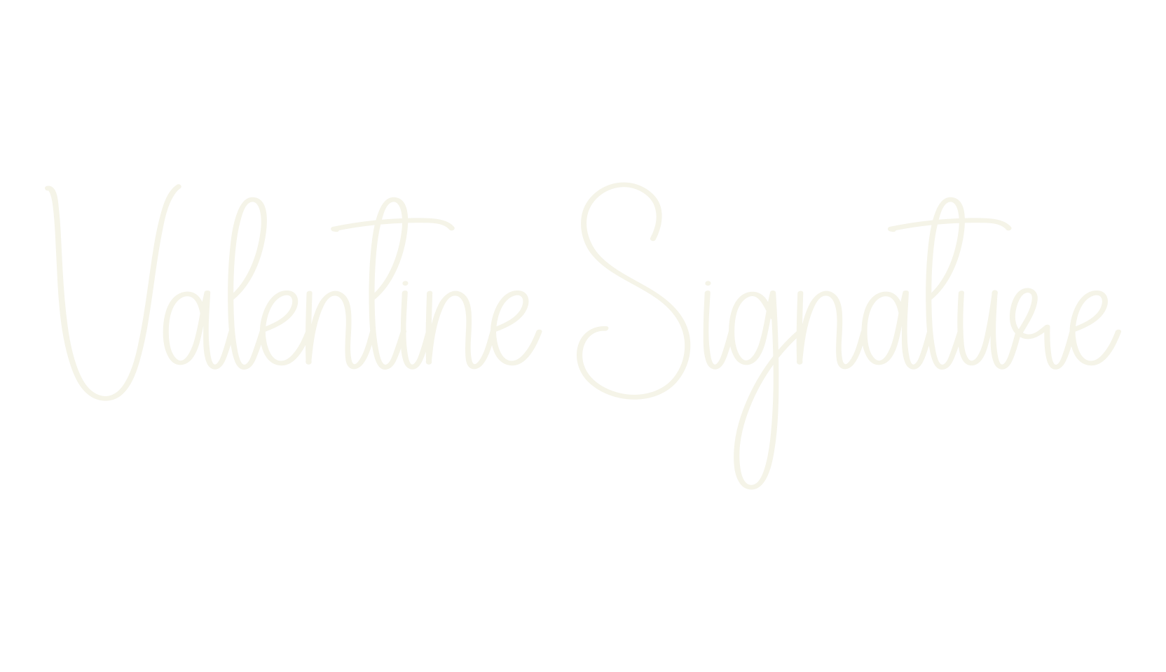 Valentine Signature, signature font preview