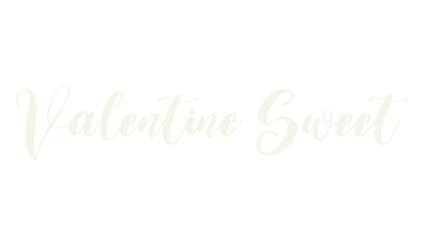 Valentine Sweet, lettering font preview