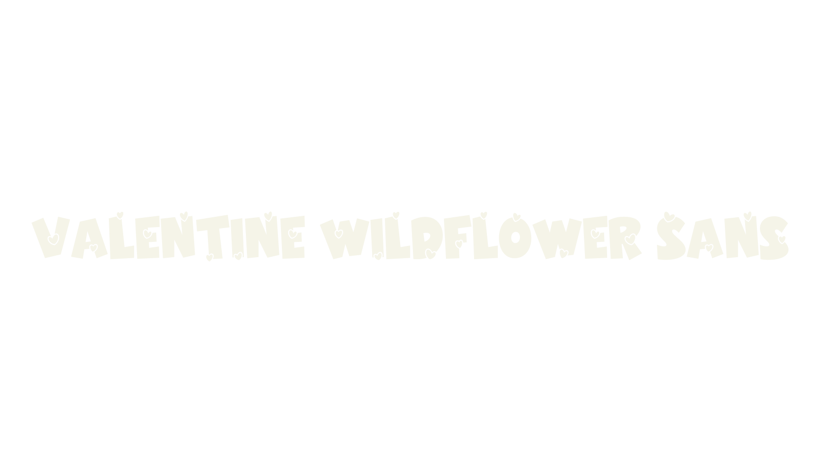 Valentine Wildflower Sans, valentine font preview