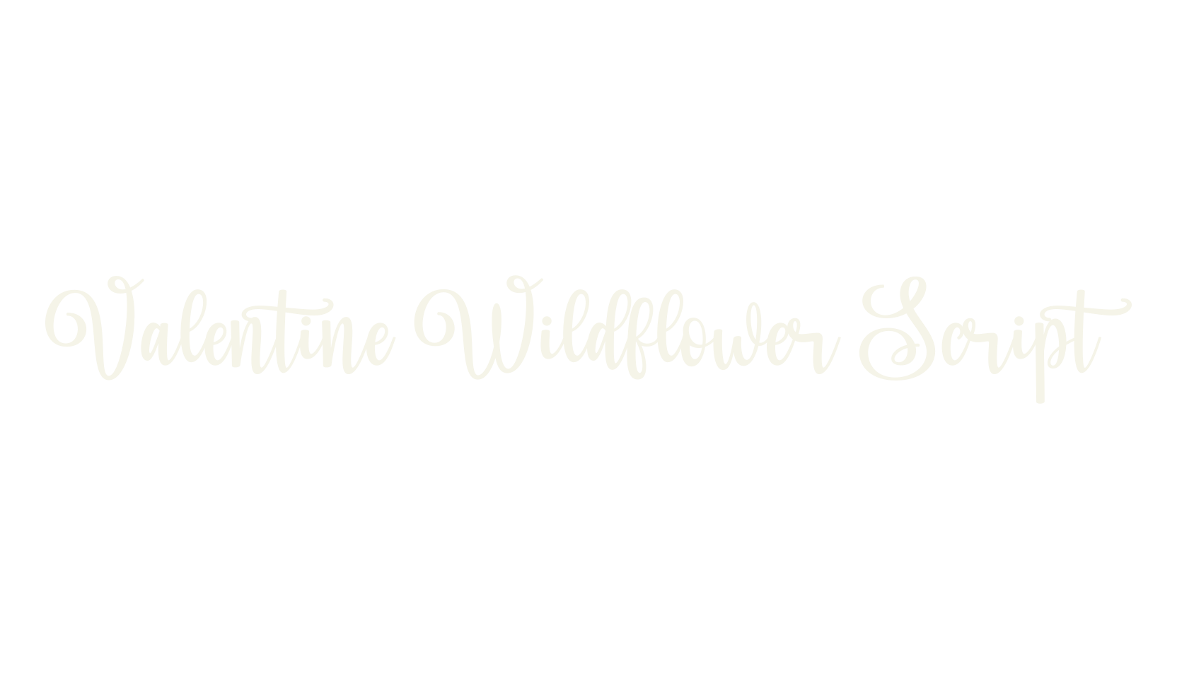 Valentine Wildflower Script, valentine font preview