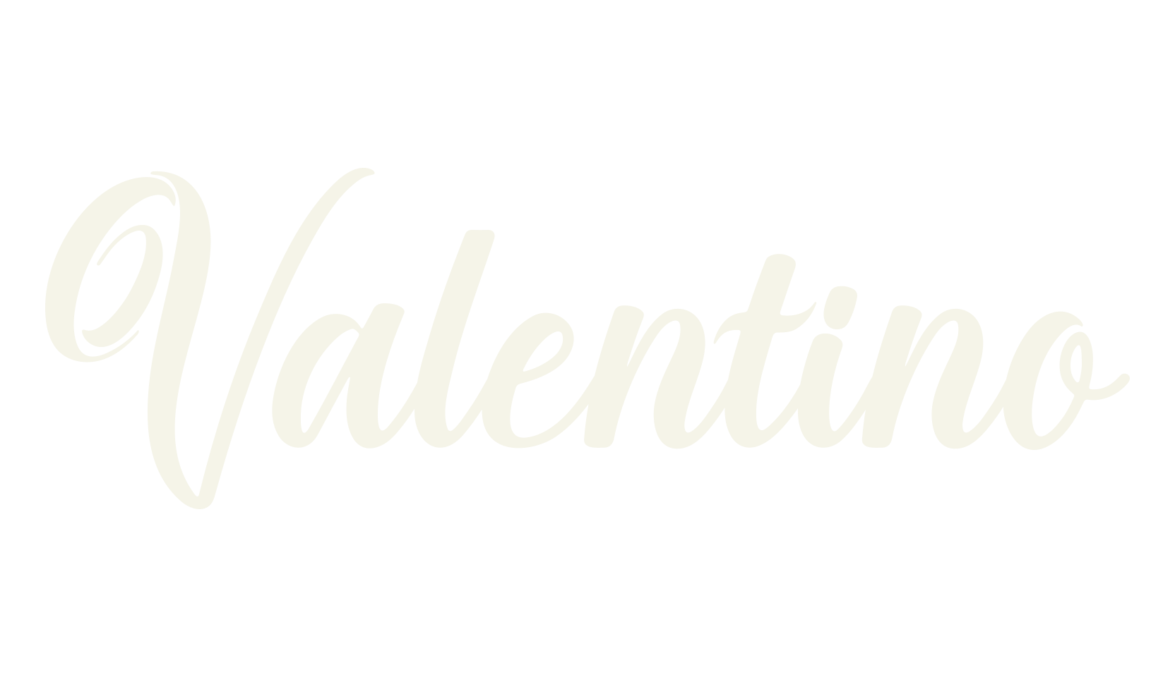 Valentino, cursive font preview
