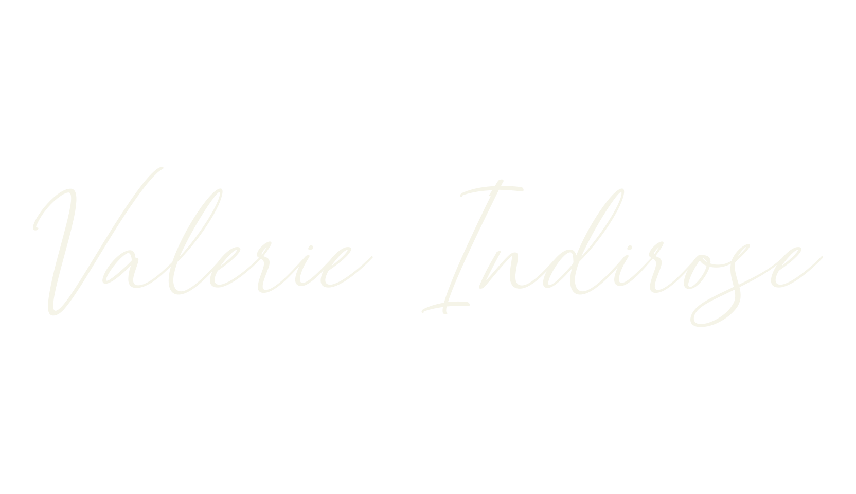 Valerie Indirose, cursive font preview
