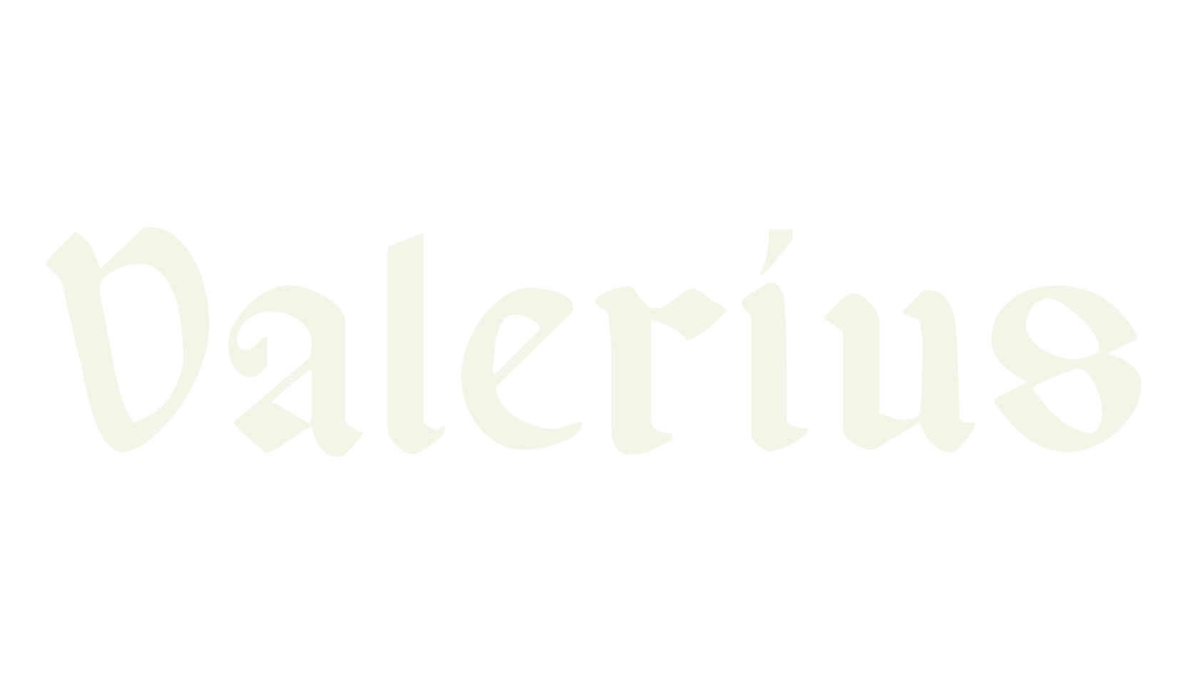 Valerius, fashion script font preview