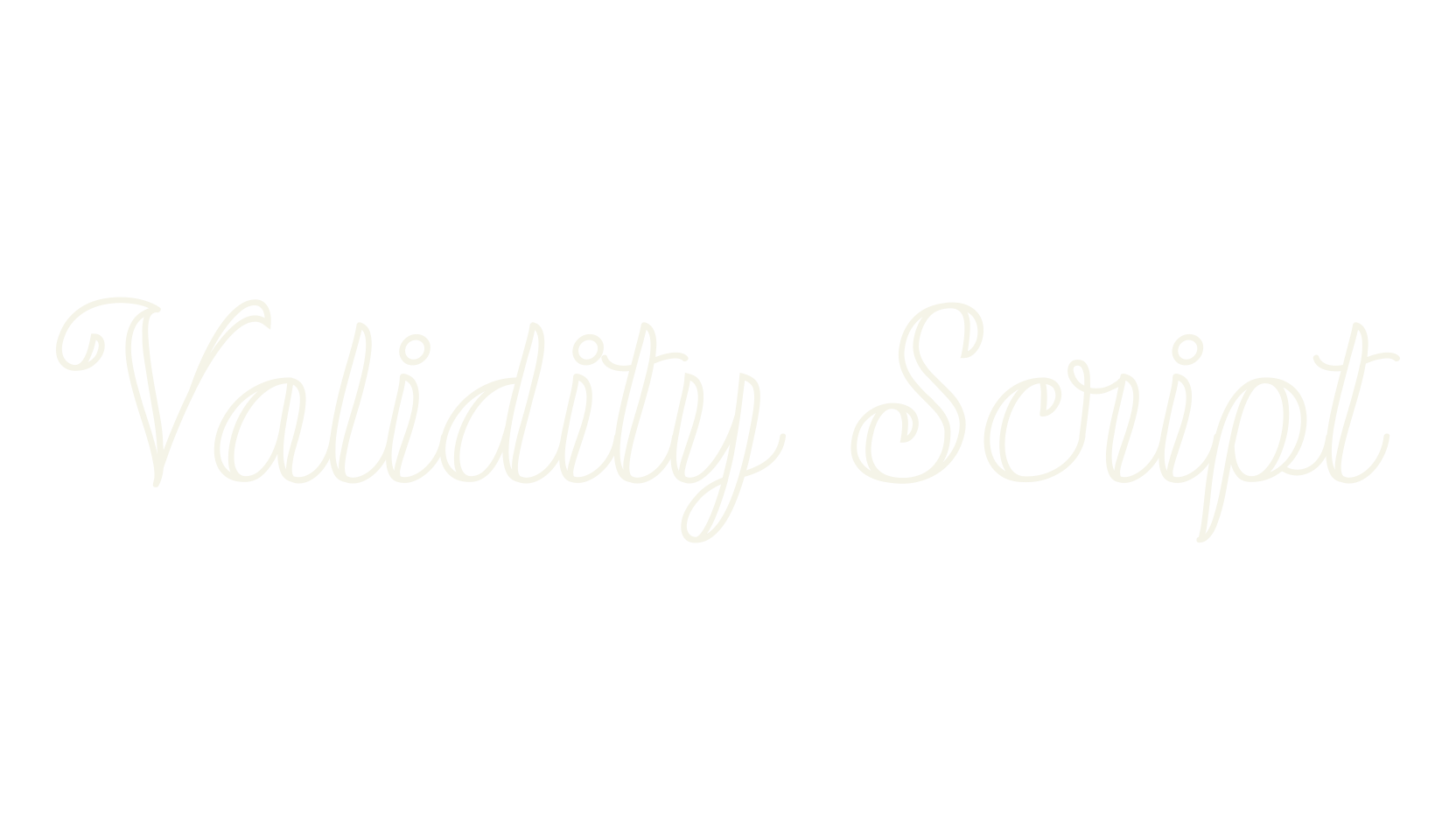 Validity Script, fashion script font preview