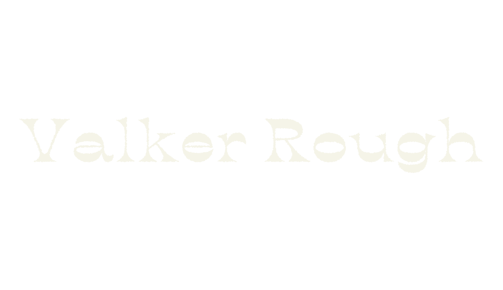 Valker Rough, funky font preview
