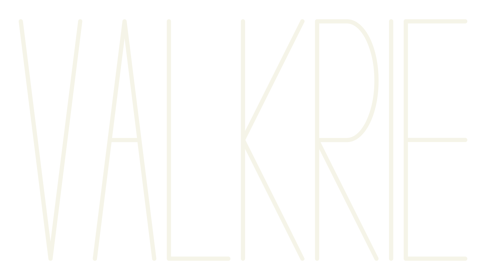 VALKRIE, sans serif font preview