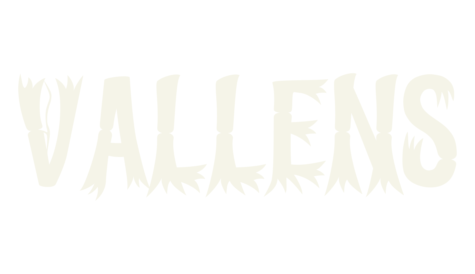 Vallens, spooky font preview